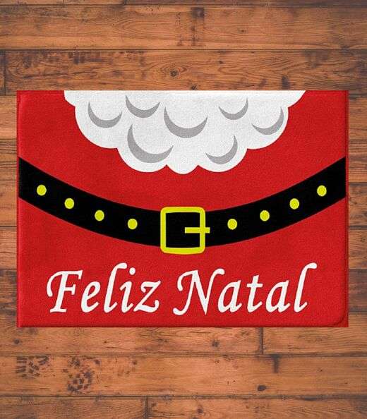 Tapete Natalino Rozac Vermelho