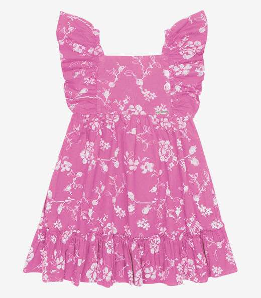 Image_Vestido Popeline Floral Bordado Trick Nick Rosa