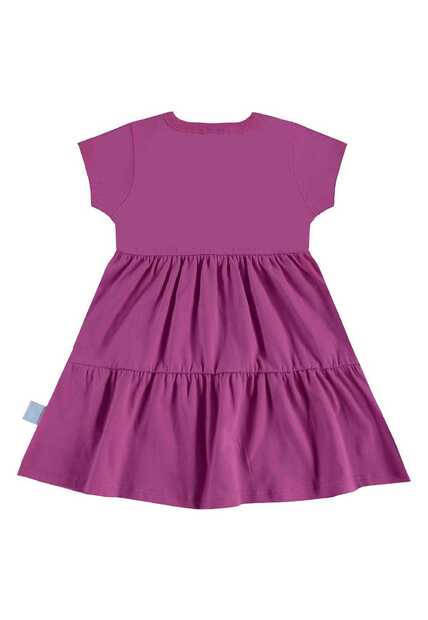Vestido Infantil em Algodão Bee Loop