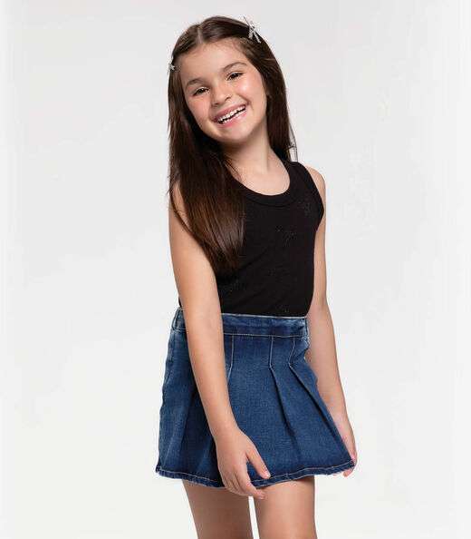 Image_Regata Básica Infantil Feminina Trick Nick Preto