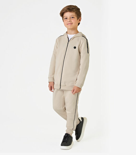 Image_Conjunto Jaqueta Com Capuz E Calça Trick Nick Bege