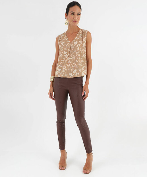 Image_Calça Feminina Legging Bengaline Marisa Marrom