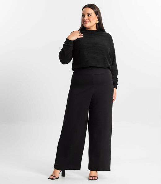 Blusão Feminino Plus Size Secret Glam Preto