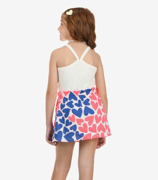 Conjunto Regata Com Saia Cotton Rovi Kids Bege