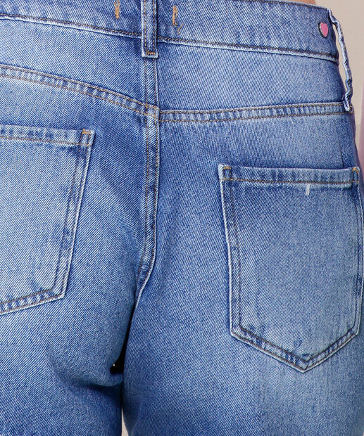 Short Jeans Feminino Barra Desfiada Marisa