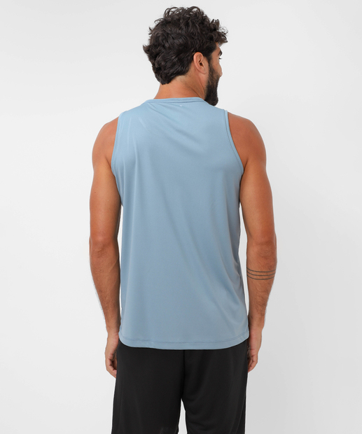 Regata Masculina Dry Fit Fitness MR Azul