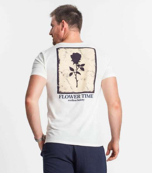 Camiseta Masculina Diametro Bege