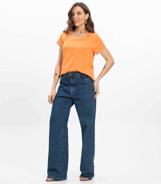 Blusa Feminina Infinita Cor Laranja