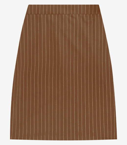 Image_Saia Feminina Midi Twill Plus Size Secret Glam Marrom