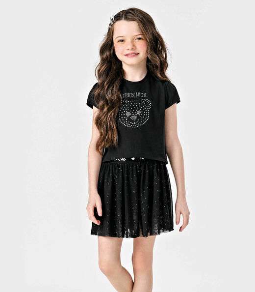 Image_Conjunto Blusa Com Saia Em Tule Trick Nick Preto