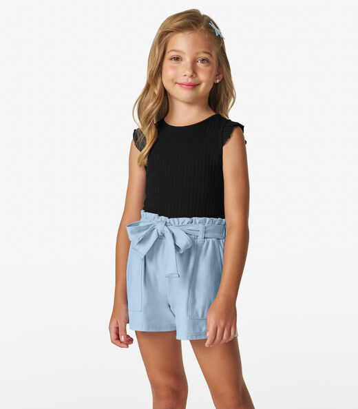 Image_Shorts Infantil em Moletinho Denim Trick Nick Azul