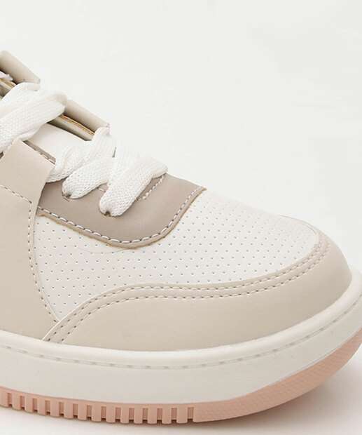 Tênis Casual Feminino Recortes