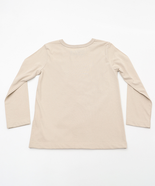 Camiseta Infantil Manga Longa Vingadores Marvel Tam 4 a 10 Bege