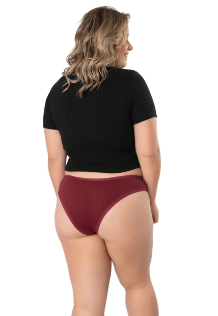 Kit 5 Calcinhas Sonho Plus Size Algodão Concept Lingerie Multicolorido
