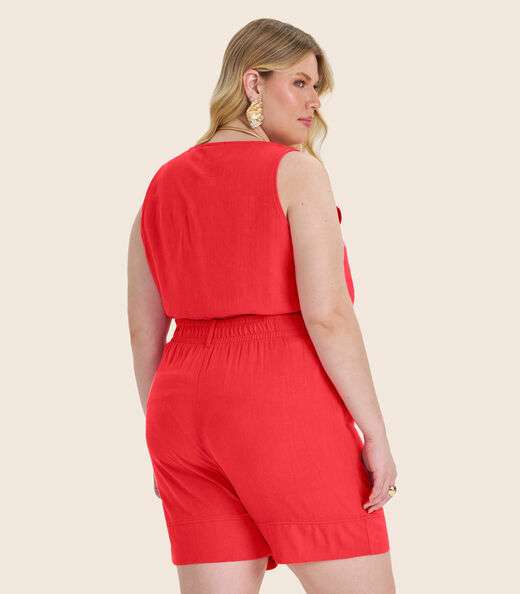 Regata Feminina Plus Size Secret Glam Laranja