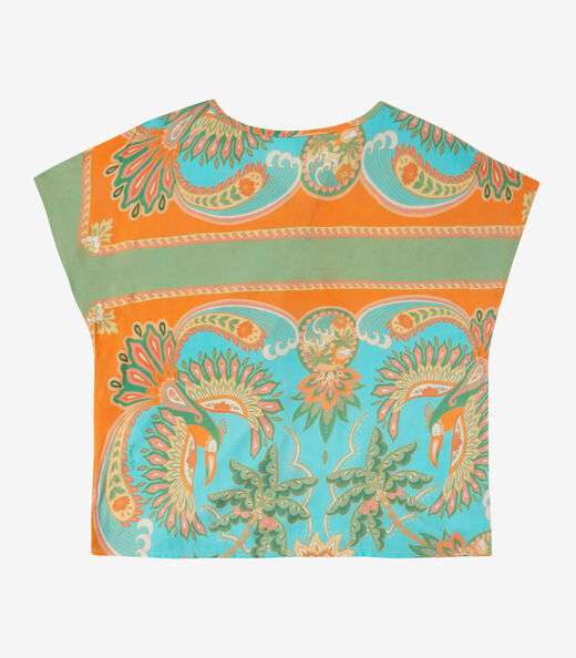 Blusa Feminina Estampada Infinita Cor Verde