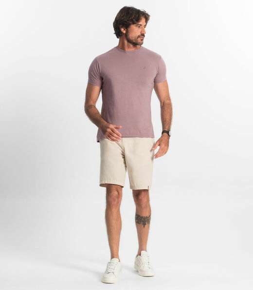 Camiseta Masculina Básica Select Lilás
