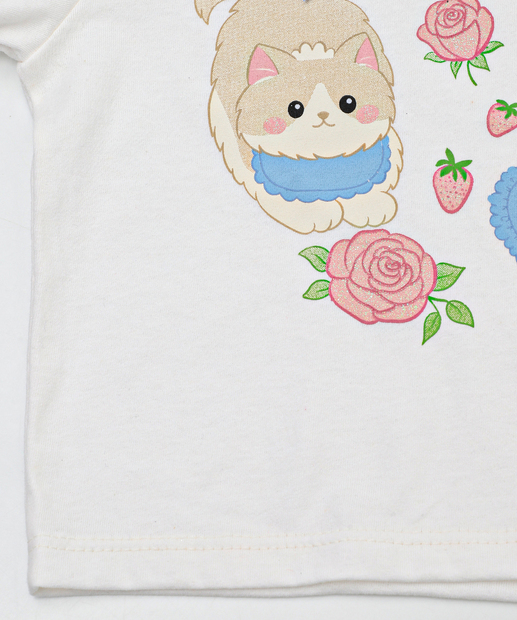 Conjunto Infantil Tule Cachorros Marisa Tam 4 a 10 Rosa