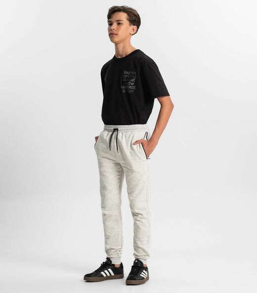 Calça Jogger Juvenil Masculina Minty Cinza