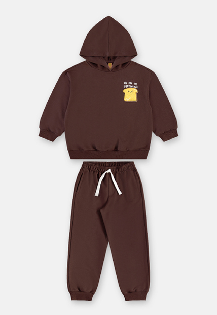 Conjunto Blusão Calça Baguette Três e Já