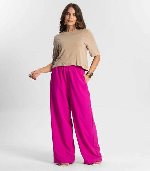 Blusa Feminina Manga Curta em Molecotton Endless Marrom