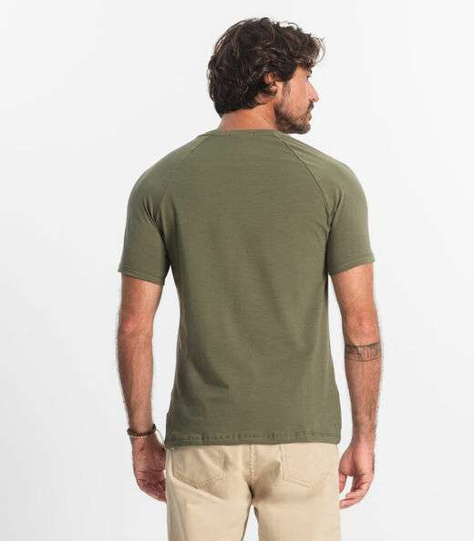 Camiseta Masculina Cotton Leve Diametro Verde
