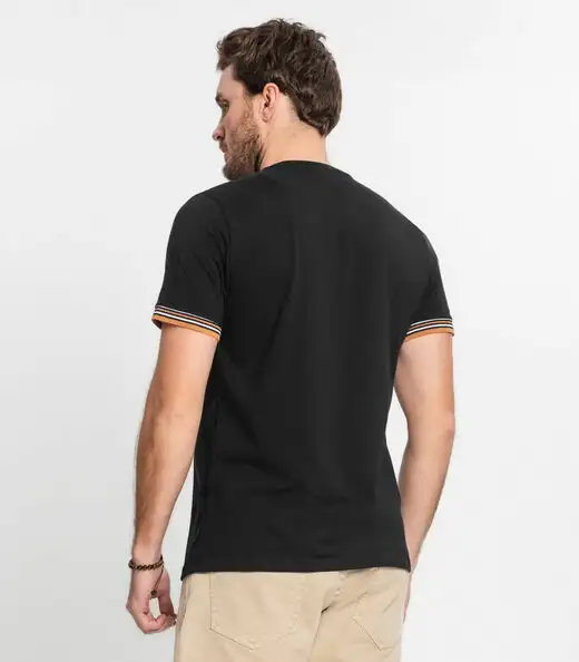 Camiseta Básica Masculina Diametro Preto