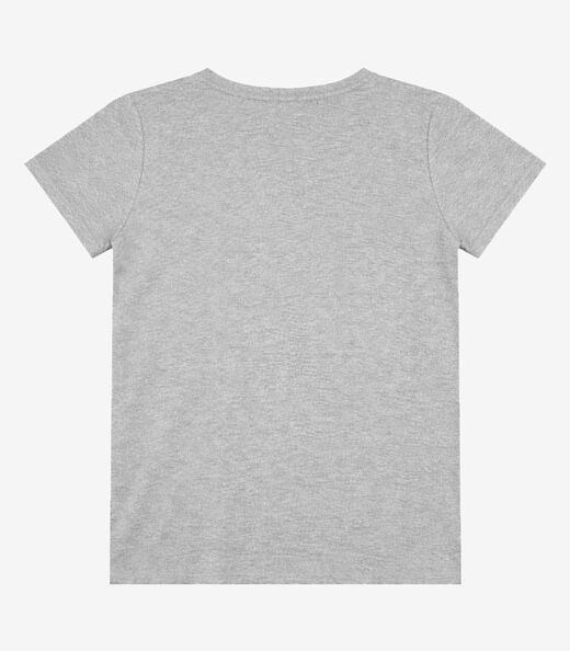 Blusa Feminina com Estampa Infinita Cor Cinza