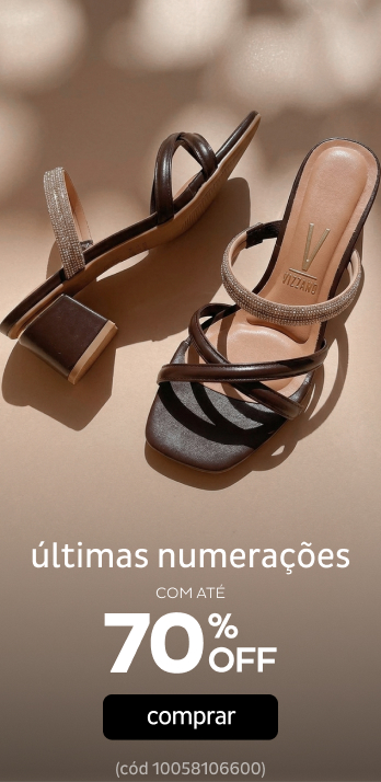 Ultimas numerações com até 70%