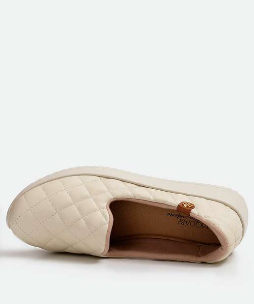 Tênis Feminino Slipper Matelassê Tratorado Modare