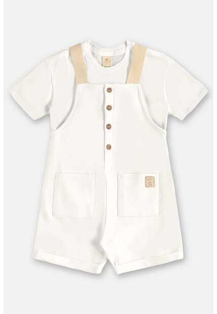 Conjunto com Jardineira e Camiseta Up Baby