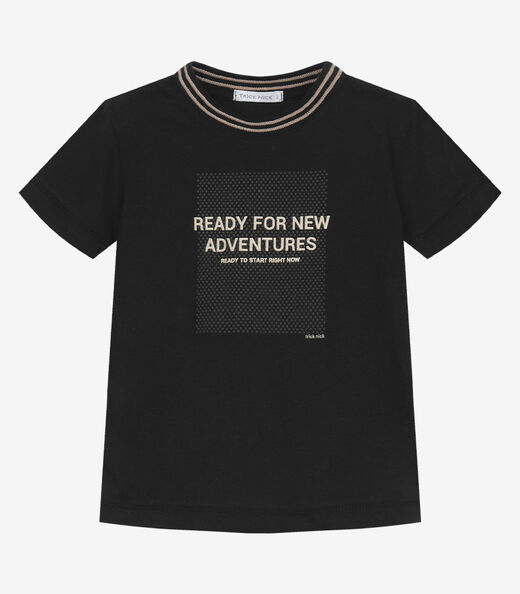 Conjunto Infantil Camiseta Com Bermuda Trick Nick Preto