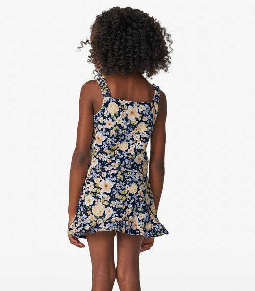 Conjunto Feminino Regata com Saia Trick Nick Azul Marinho