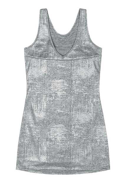 Vestido Juvenil em Malha Fóil Gloss