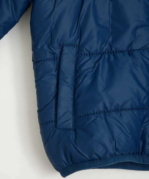 Jaqueta infantil Puffer Capuz MR Tam 1 a 4