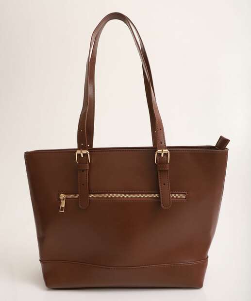Bolsa De Ombro Tote Feminina Marisa Marrom 