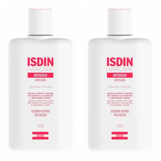 Image_Kit com 2 Unidades de Isdin Shampoo Antiqueda Hair Care 207g