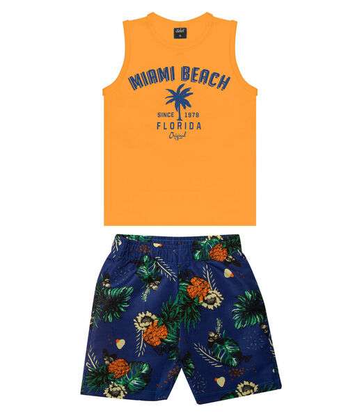 Conjunto Infantil Rovitex Kids Laranja