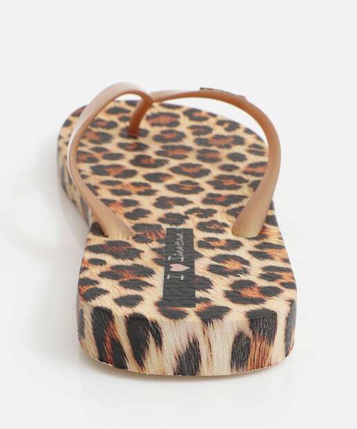 Chinelo Feminino Ipanema Trendy Print Marrom