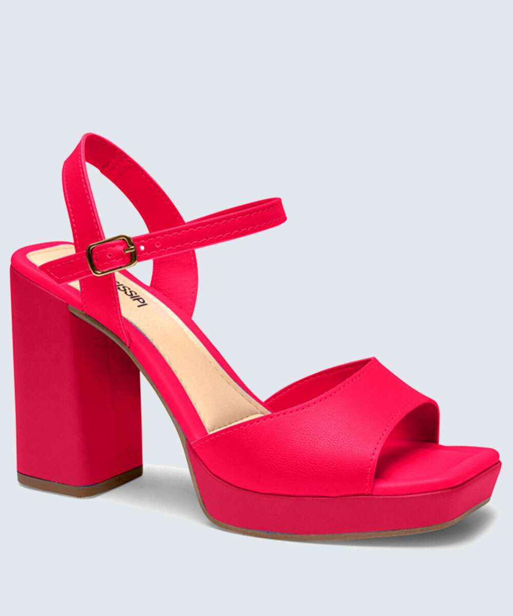 Sandália Meia Pata Feminina Salto Grosso Mississipi Marisa