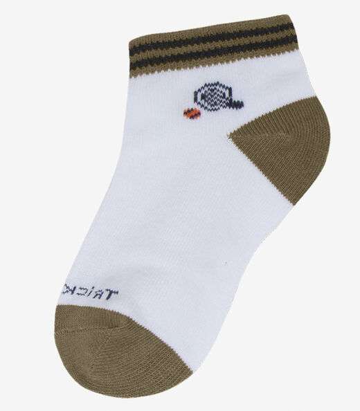 Kit 3 Pares De Meia Cano Curto Infantil Trick Nick Azul