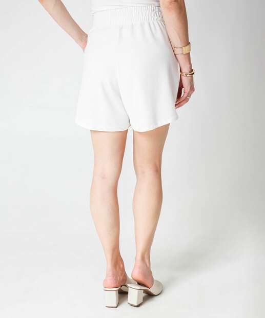 Short Feminino Bolsos Marisa Bege