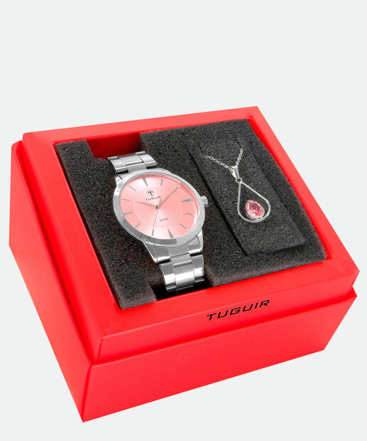 Kit Relógio Feminino Tuguir TG35012