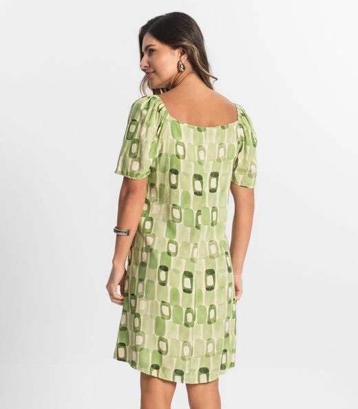 Vestido Feminino Estampado Select Verde