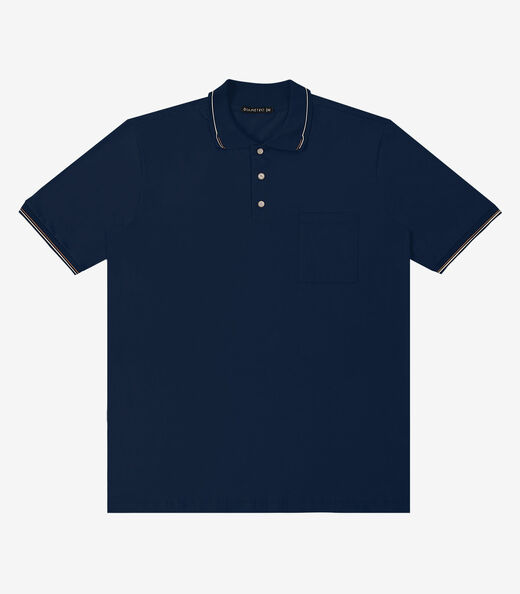 Image_Camisa Polo Masculina Cotton Leve UV Diametro Azul