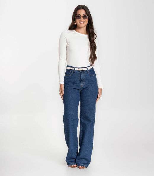 Blusa Manga Longa Básica Select Bege