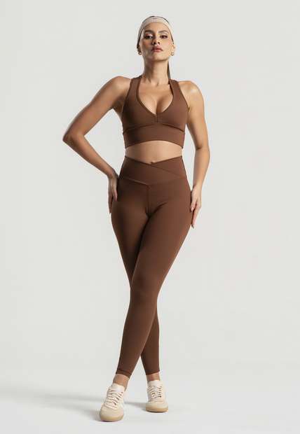 Image_Top Decote V Costas Assimétricas Marrom Wemood