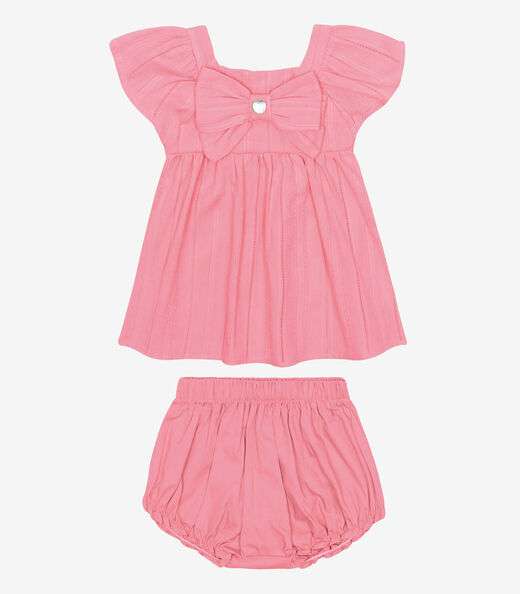 Image_Conjunto Infantil Bata Com Calcinha Trick Nick Rosa