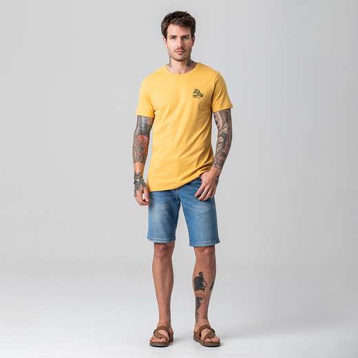 Camiseta Masculina Estampa Rock e Soda