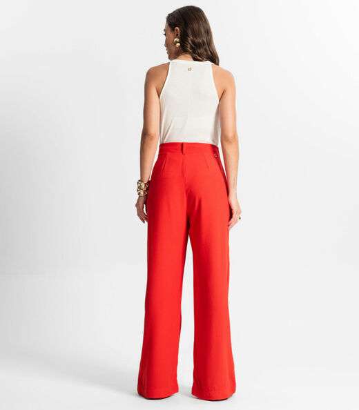 Calça Pantalona Feminina Endless Laranja